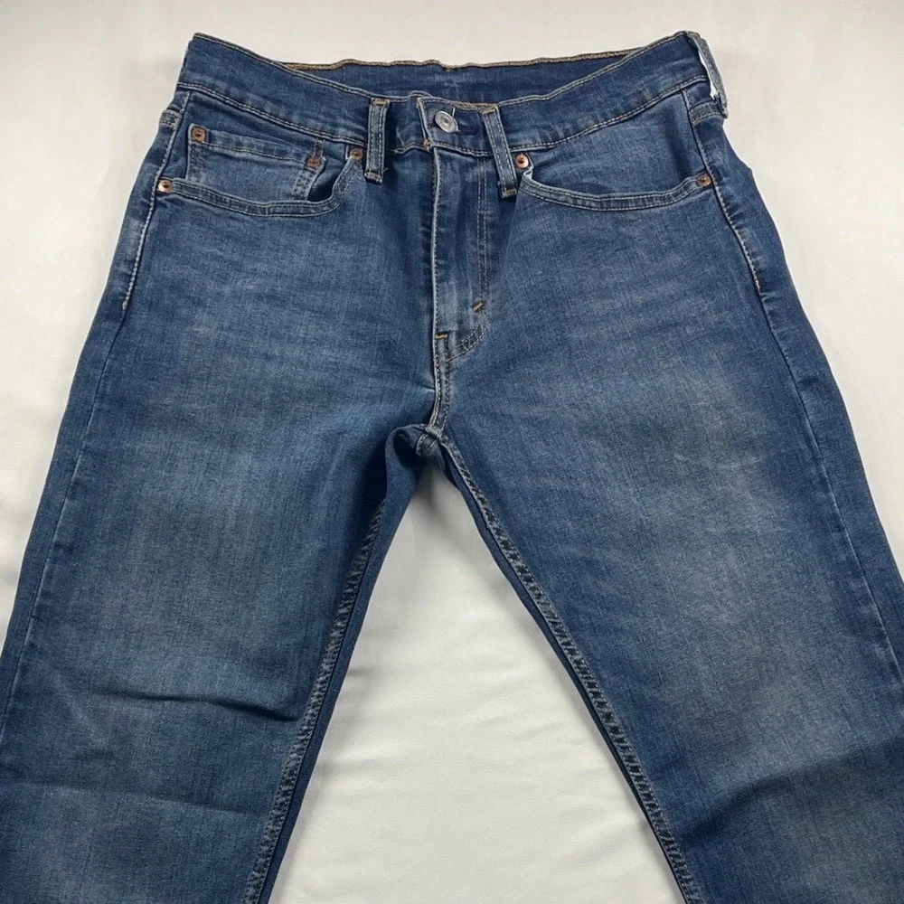 Levis 502 Regular Taper Medium Wash Blue Denim Jeans W31 L32 WaterLess